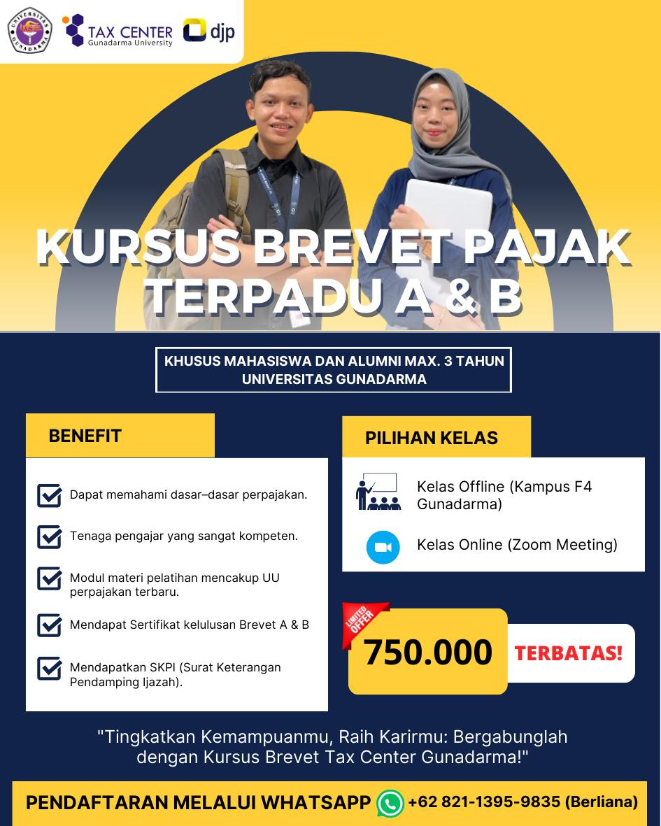 poster kursus brevet khusus mahasiswa UG